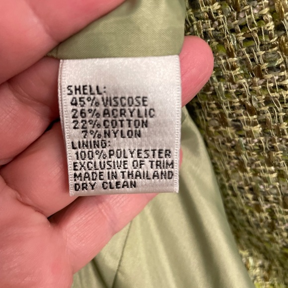 Talbots Boucle Tweed Open Front Lady Jacket size 6P - Picture 6 of 8